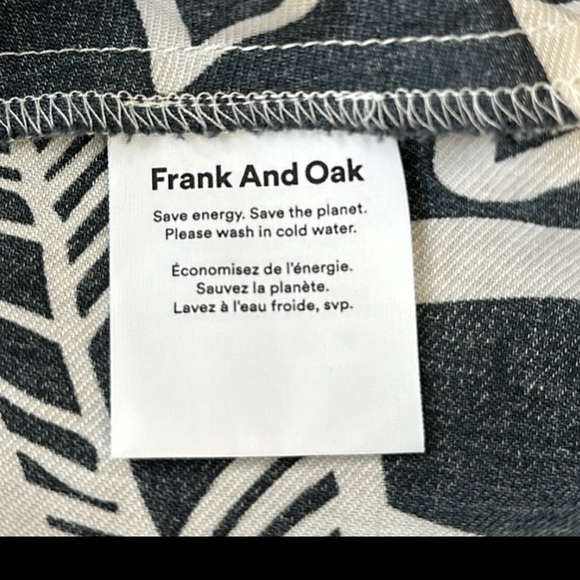 Frank and Oak The Organic Cotton Leaf Dress in Dark Grey Size Small - Picture 12 of 13